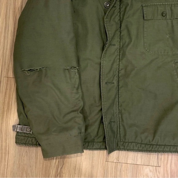 TRUE VINTAGE 1970s US Navy A-2 deck jacket - Picture 7 of 11